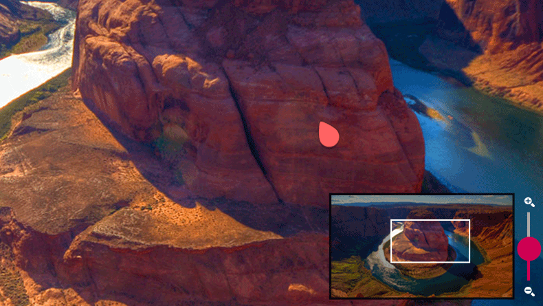 Click the point as you want on main screen